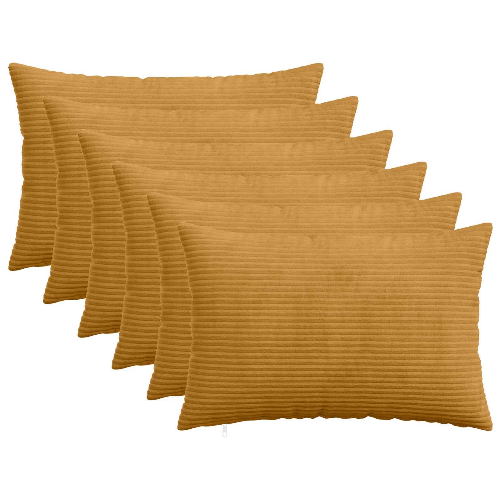 Presvlaka za jastuk 6 pcs HEERLEN Žuta 50 x 75 cm Kord