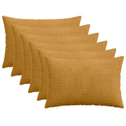 Presvlaka za jastuk 6 pcs HEERLEN Žuta 50 x 75 cm Kord