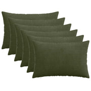 Presvlaka za jastuk 6 pcs HEERLEN Zelena 50 x 75 cm Kord
