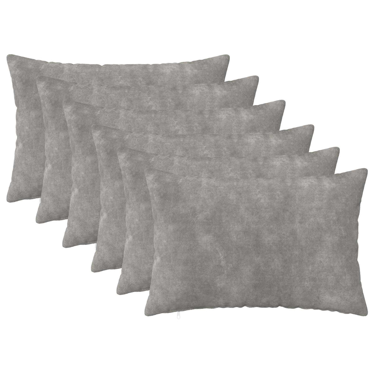 Presvlaka za jastuk 6 pcs HEERLEN Svjetlosiva 50 x 75 cm