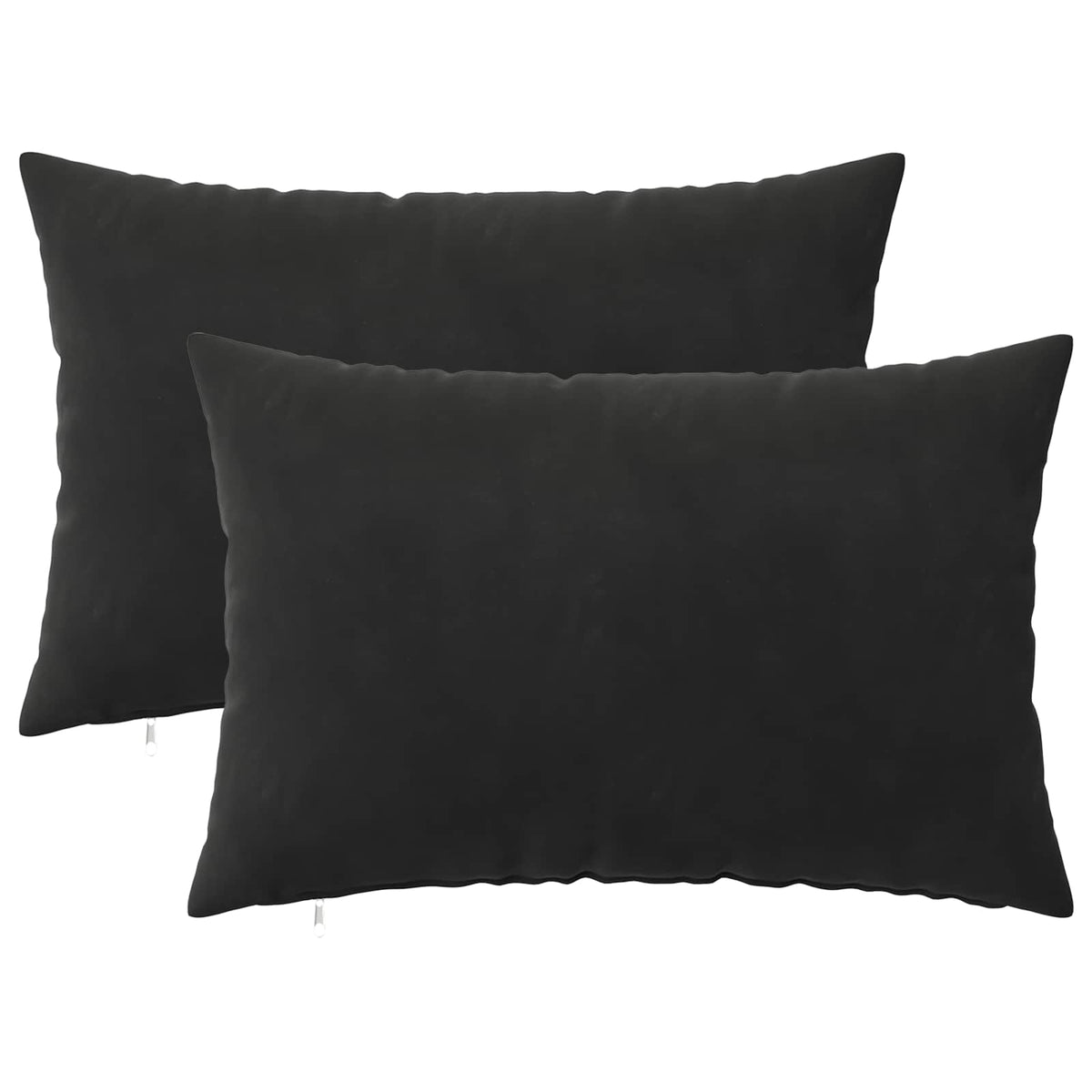 Presvlaka za jastuk 2 pcs HEERLEN Crna 50 x 80 cm Baršun