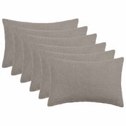 Presvlaka za jastuk 6 pcs HEERLEN Svjetlosiva 50 x 80 cm Bouclé