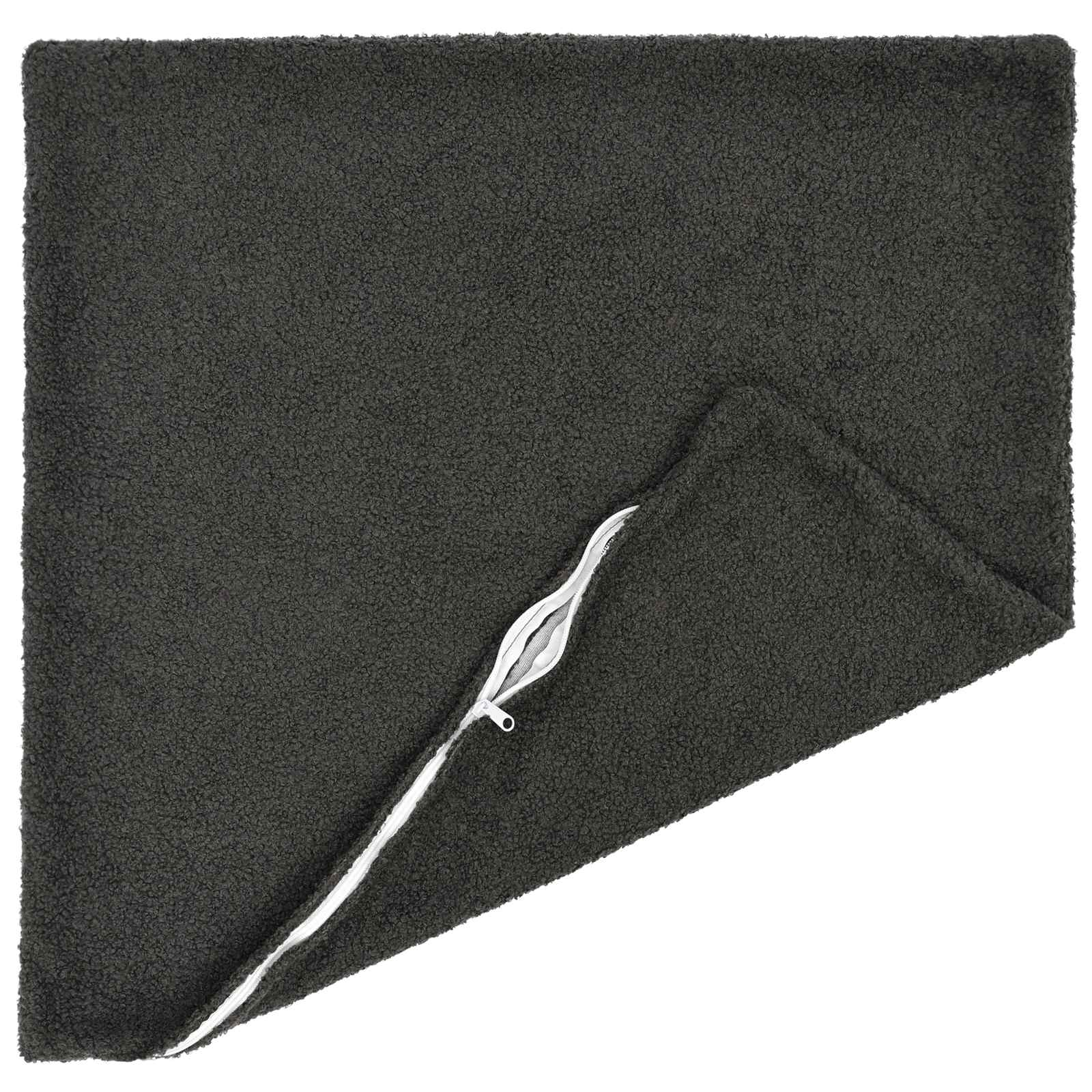Presvlaka za jastuk 2 pcs HEERLEN Tamnosiva 55 x 55 cm Bouclé