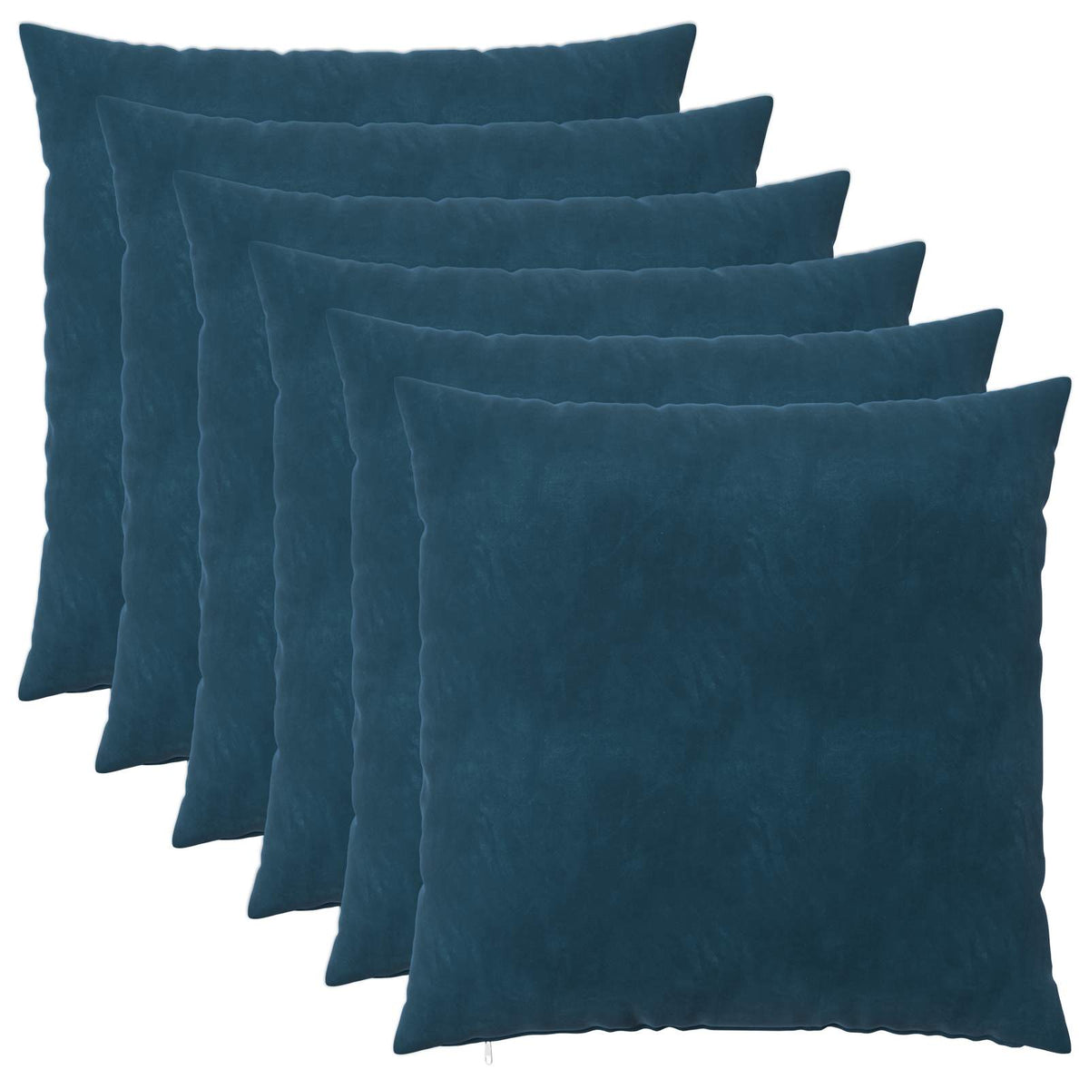 Presvlaka za jastuk 6 pcs HEERLEN Plava 60 x 60 cm Baršun