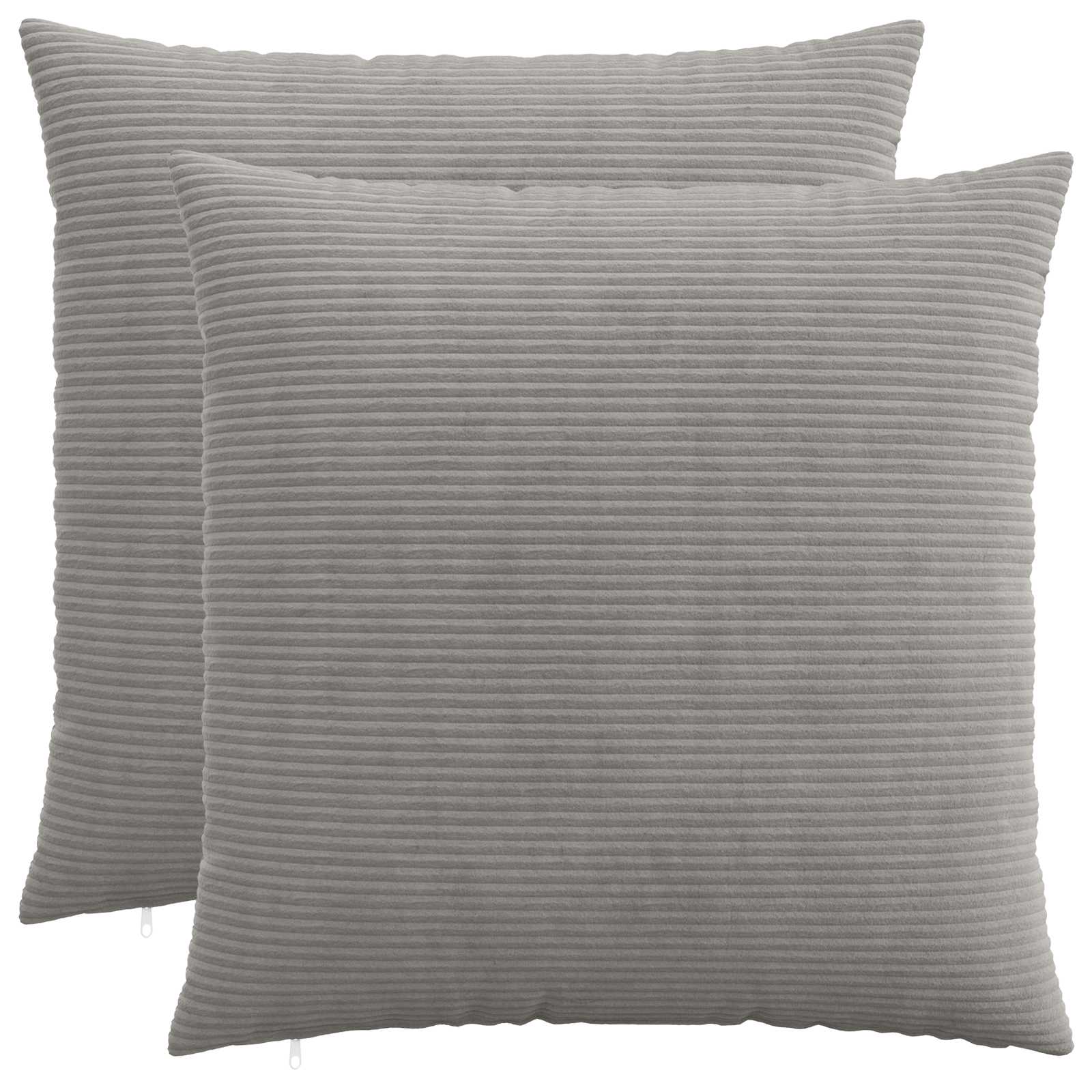 Presvlaka za jastuk 2 pcs HEERLEN Svjetlosiva 60 x 60 cm Kord
