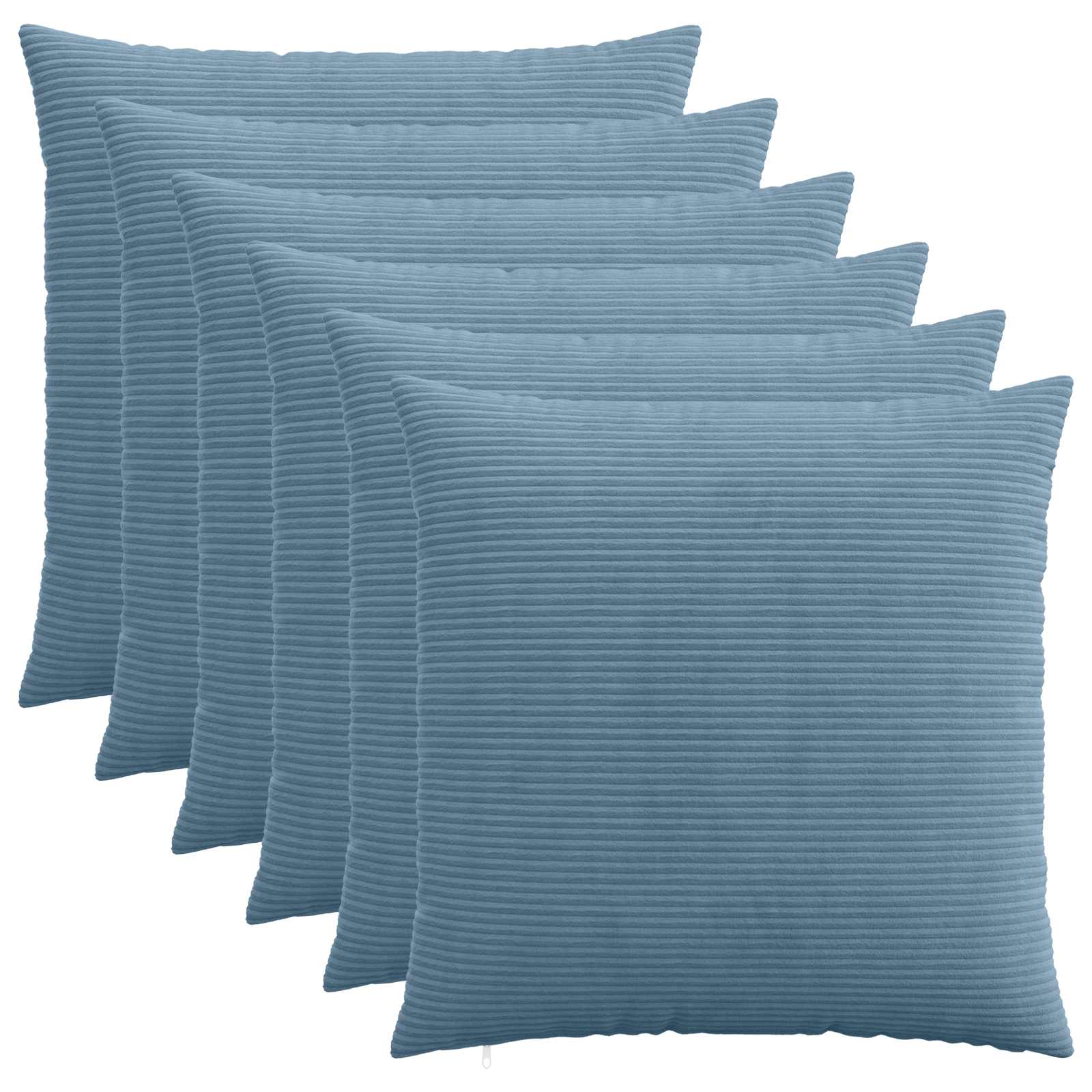 Presvlaka za jastuk 6 pcs HEERLEN Plava 60 x 60 cm Kord