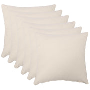 Presvlaka za jastuk 6 pcs HEERLEN Krem 60 x 60 cm Bouclé