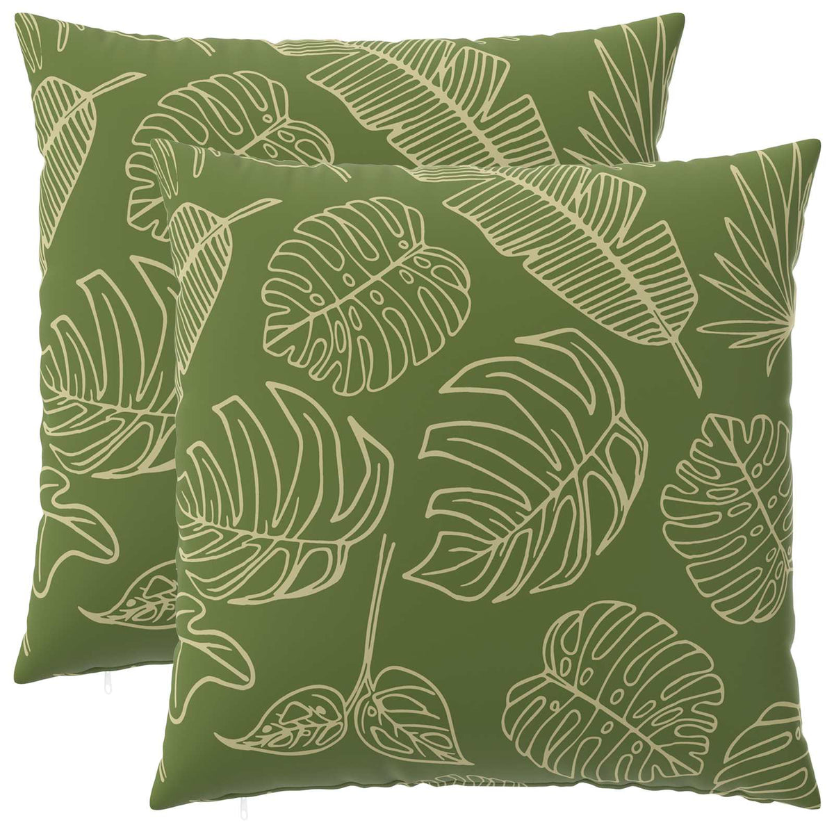 Presvlaka za jastuk 2 pcs HEERLEN Dizajn lista 60 x 60 cm