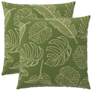 Presvlaka za jastuk 2 pcs HEERLEN Dizajn lista 60 x 60 cm