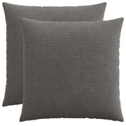 Presvlaka za jastuk 2 pcs HEERLEN Tamnosiva 65 x 65 cm Kord