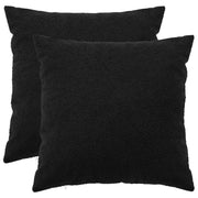 Presvlaka za jastuk 2 pcs HEERLEN Crna 65 x 65 cm Bouclé
