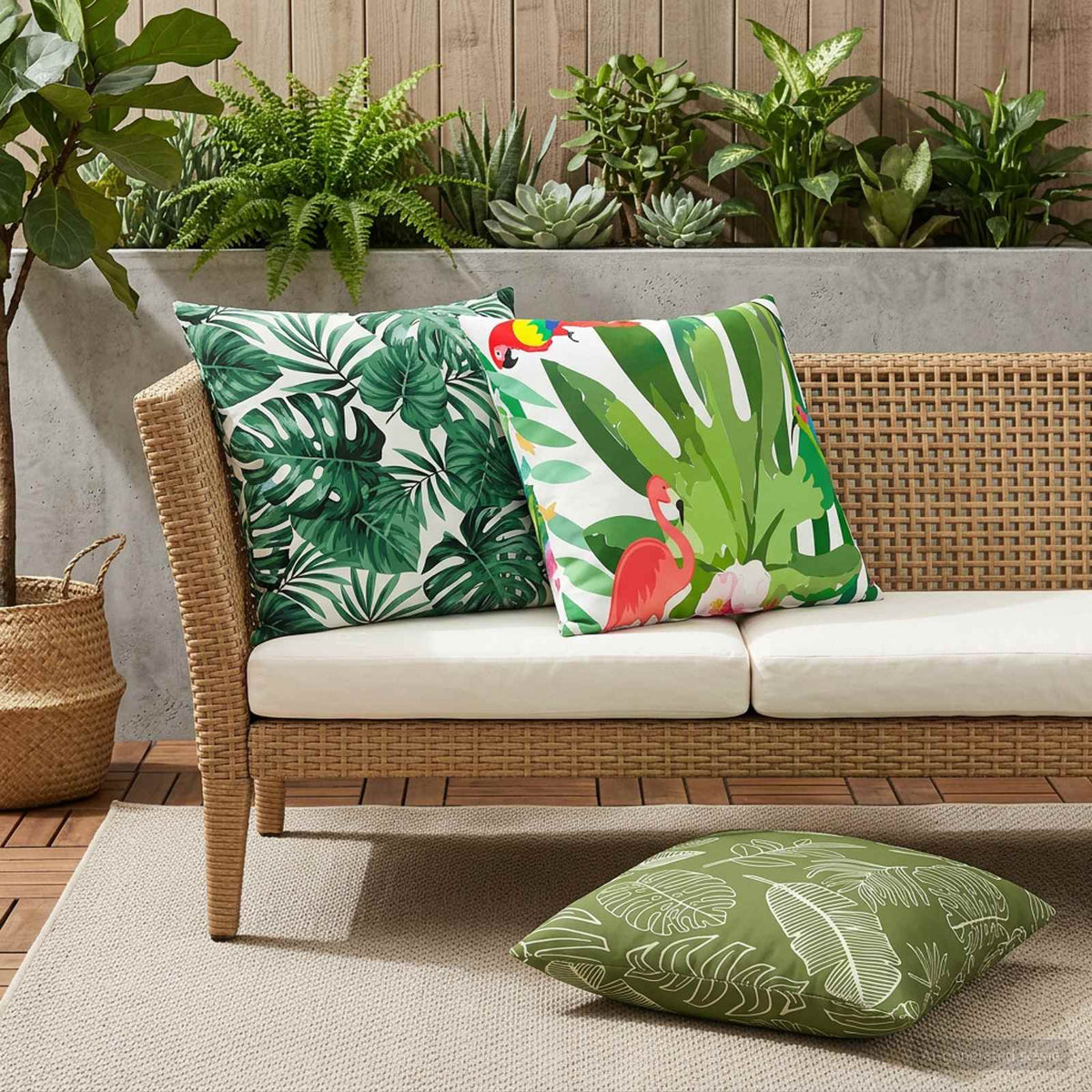 Presvlaka za jastuk 2 pcs HEERLEN Šareni 65 x 65 cm Poliester