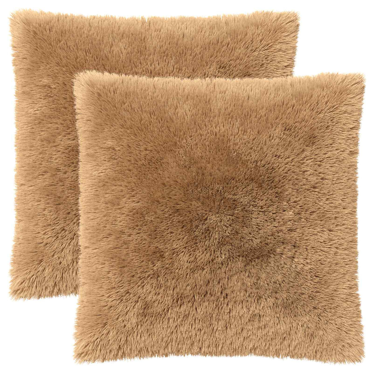 Presvlaka za jastuk 2 pcs HEERLEN Sivosmeđa 65 x 65 cm PV flis