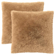 Presvlaka za jastuk 2 pcs HEERLEN Sivosmeđa 65 x 65 cm PV flis