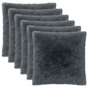Presvlaka za jastuk 6 pcs HEERLEN Antracit 65 x 65 cm PV flis