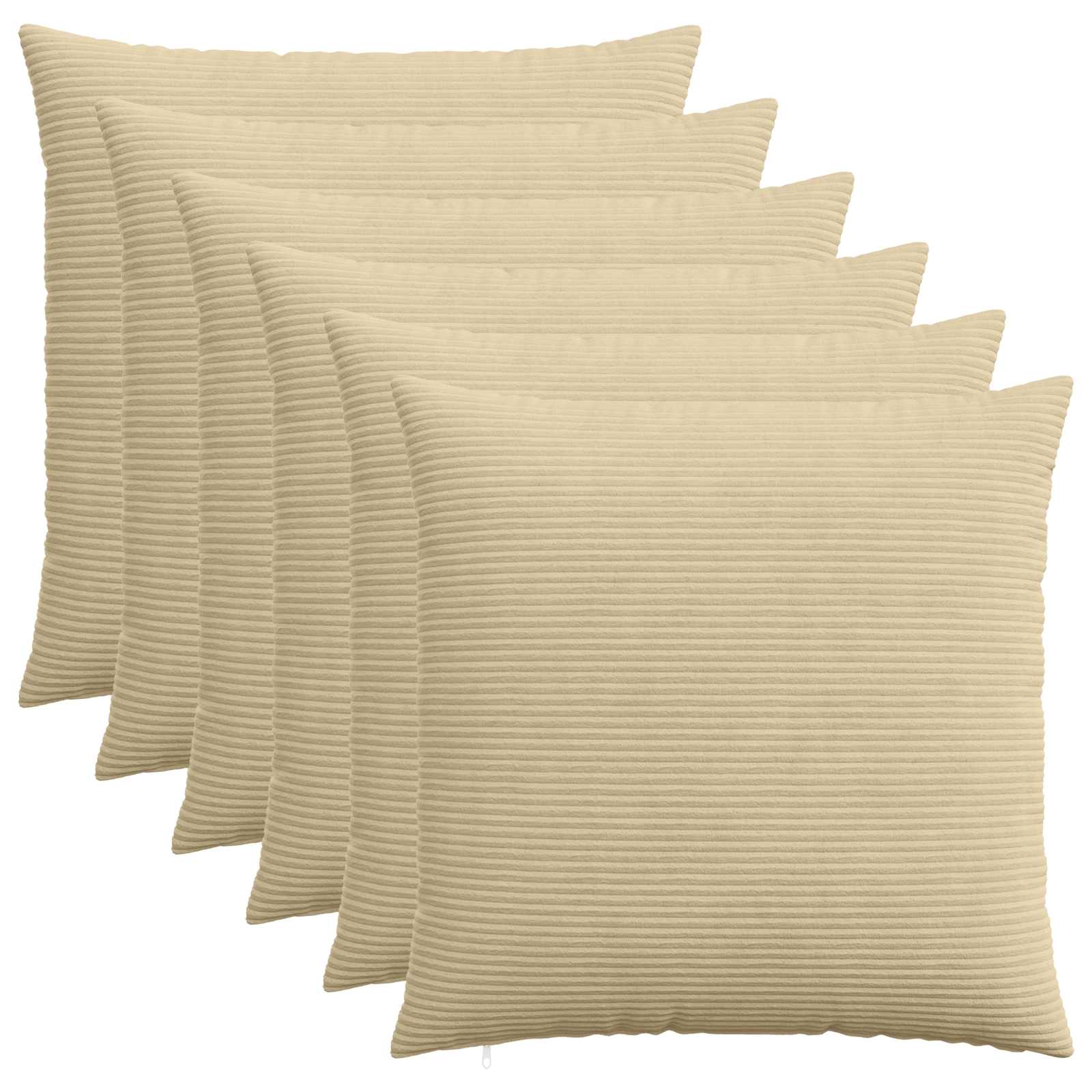 Presvlaka za jastuk 6 pcs HEERLEN Zelena Siva 70 x 70 cm Kord