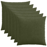 Presvlaka za jastuk 6 pcs HEERLEN Zelena 80 x 80 cm Kord