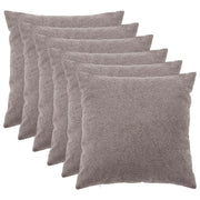 Presvlaka za jastuk 6 pcs HEERLEN Svjetlosiva 80 x 80 cm Bouclé