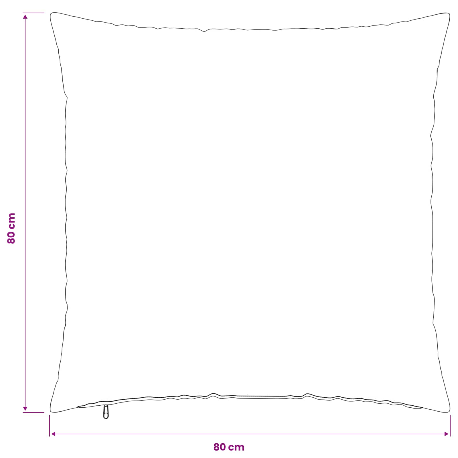 Presvlaka za jastuk 2 pcs HEERLEN Siva 80 x 80 cm Poliester