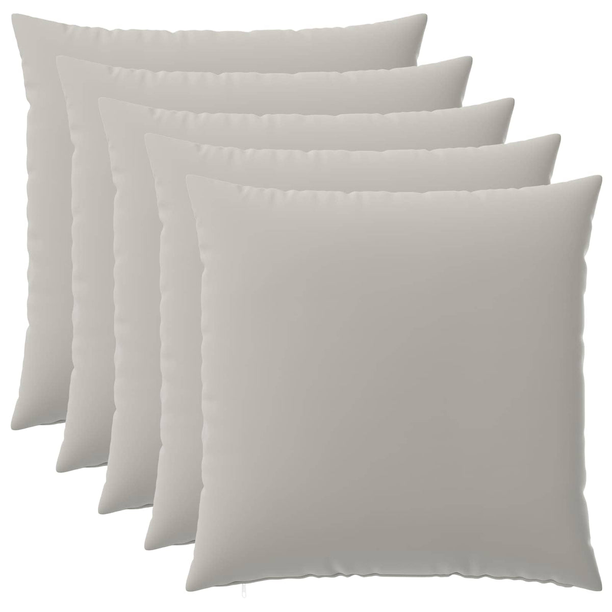 Presvlaka za jastuk 6 pcs HEERLEN Siva 80 x 80 cm Poliester