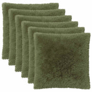 Presvlaka za jastuk 6 pcs HEERLEN Zelena 80 x 80 cm PV flis