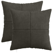 Presvlaka za jastuk 2 pcs ALMELO Antracit 30 x 30 cm Kord