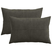 Presvlaka za jastuk 2 pcs ALMELO Antracit 30 x 50 cm Kord