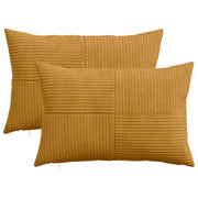 Presvlaka za jastuk 2 pcs ALMELO Žuta 30 x 50 cm Kord