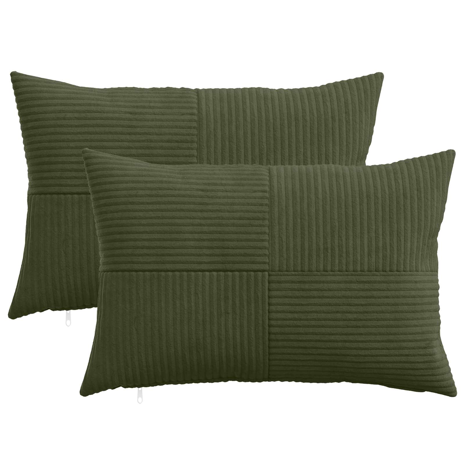 Presvlaka za jastuk 2 pcs ALMELO Zelena 30 x 50 cm Kord