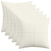 Presvlaka za jastuk 6 pcs ALMELO Krem 35 x 35 cm Kord