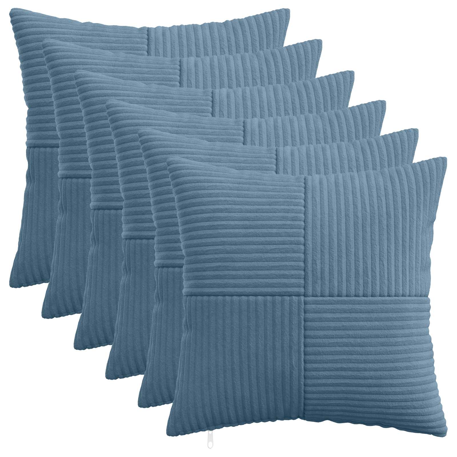 Presvlaka za jastuk 6 pcs ALMELO Plava 35 x 35 cm Kord