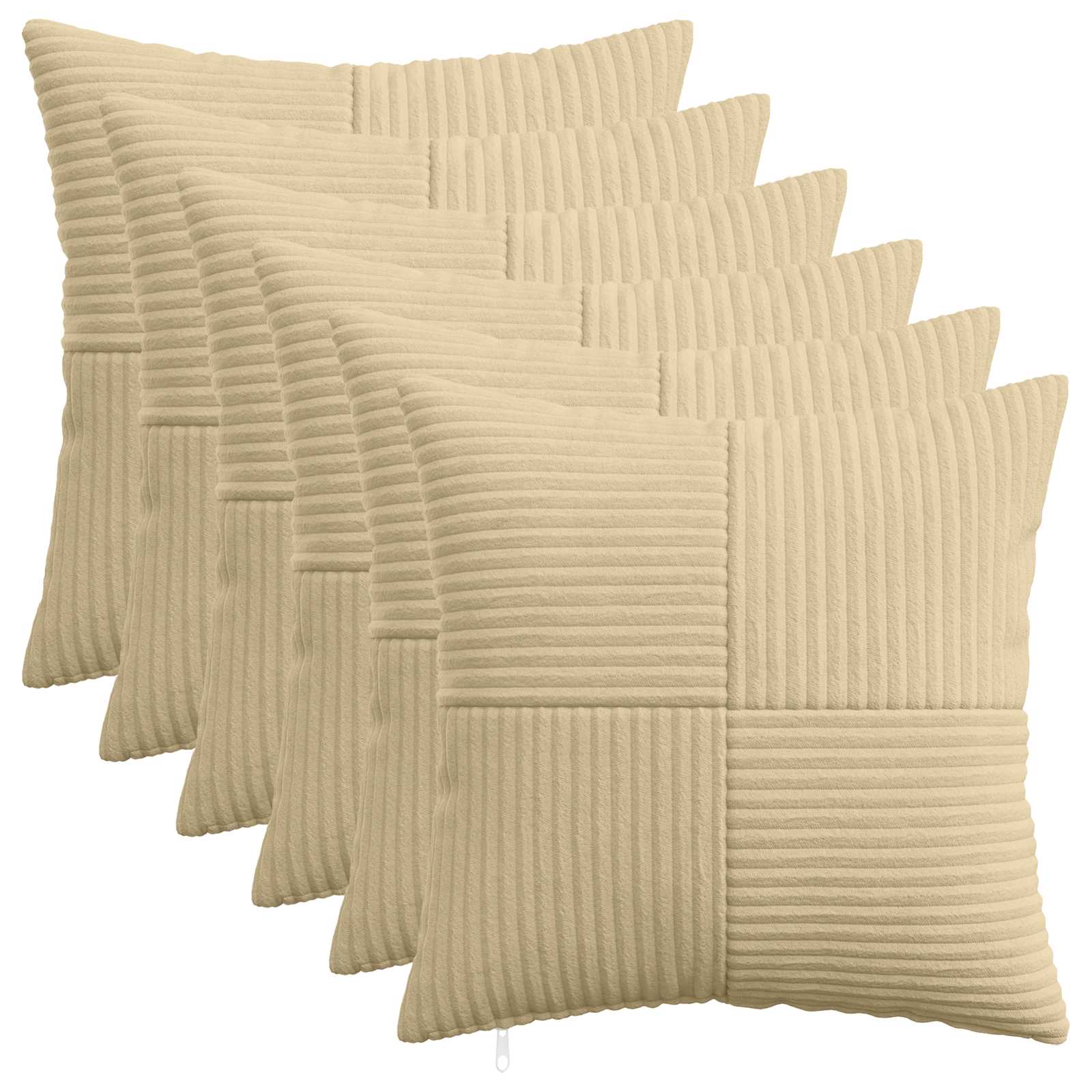 Presvlaka za jastuk 6 pcs ALMELO Siva zelena 40 x 40 cm Kord
