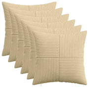 Presvlaka za jastuk 6 pcs ALMELO Siva zelena 40 x 40 cm Kord