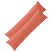 Presvlaka za jastuk 2 pcs ALMELO Crvena narančasta 40 x 145 cm