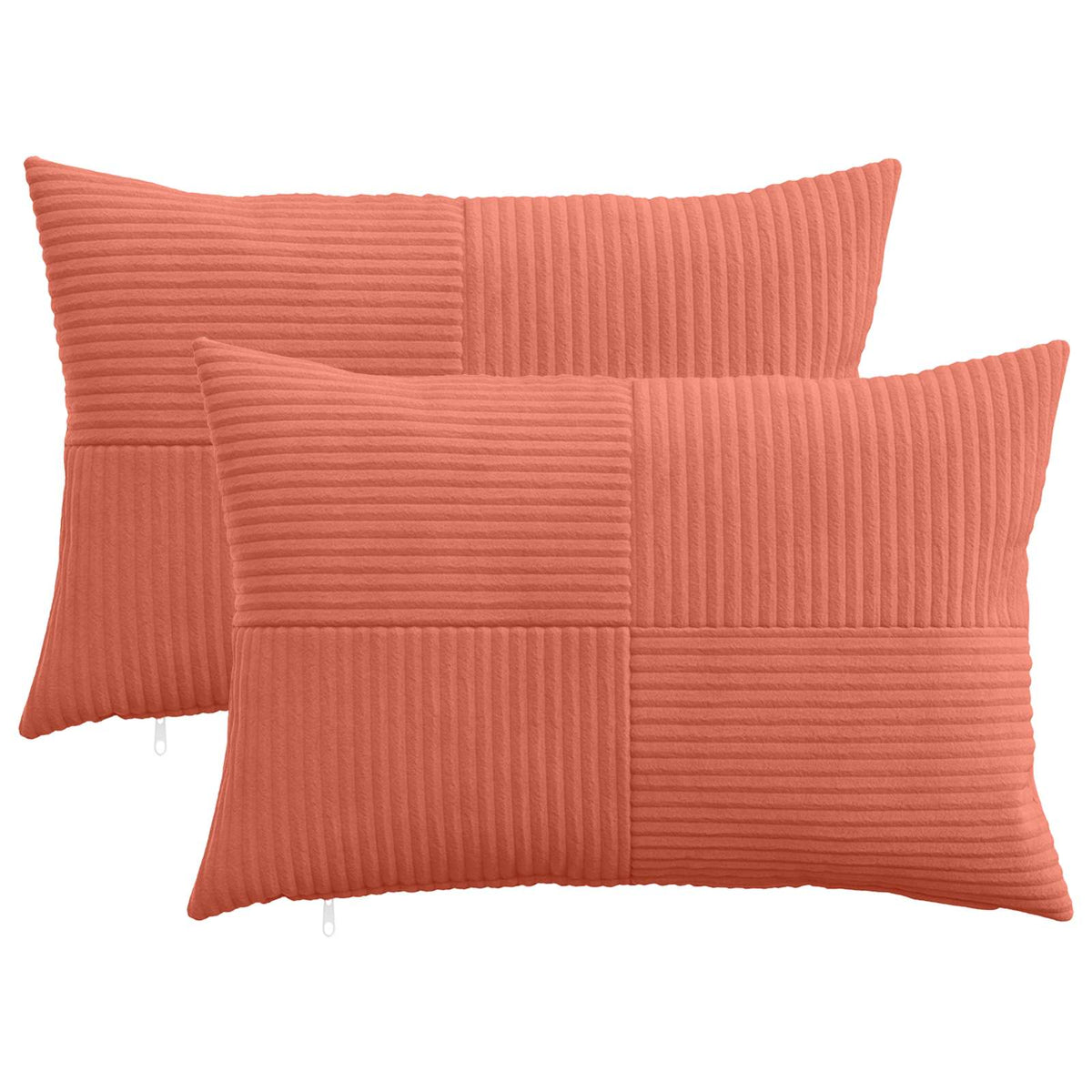 Presvlaka za jastuk 2 pcs ALMELO Crvena narančasta 40 x 60 cm