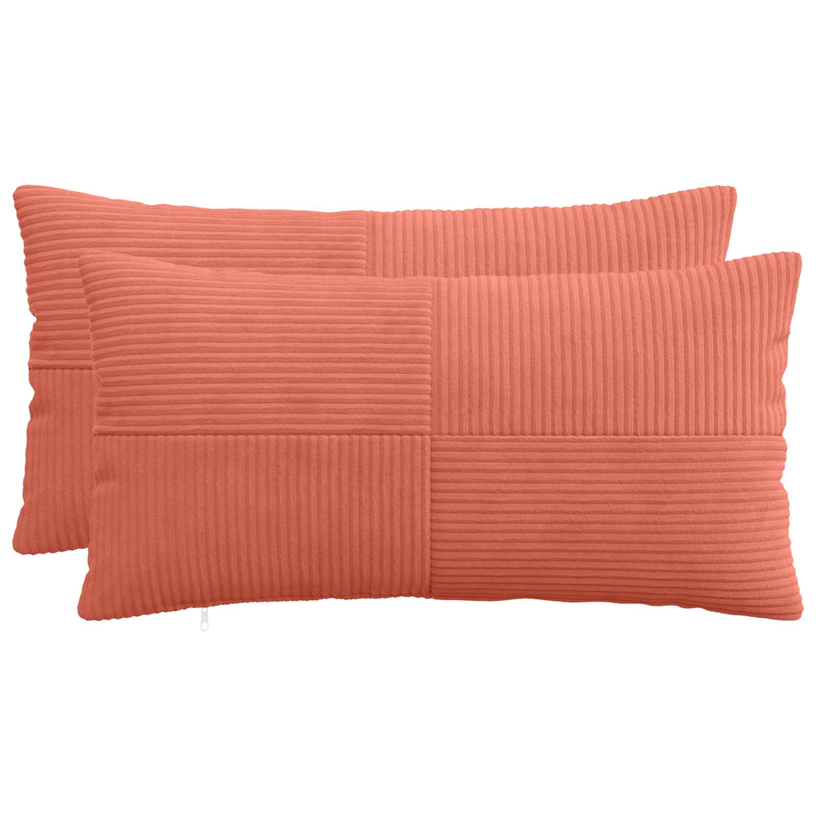 Presvlaka za jastuk 2 pcs ALMELO Crvena narančasta 40 x 70 cm