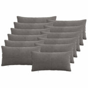 Presvlaka za jastuk 12 pcs ALMELO Tamnosiva 40 x 80 cm Kord