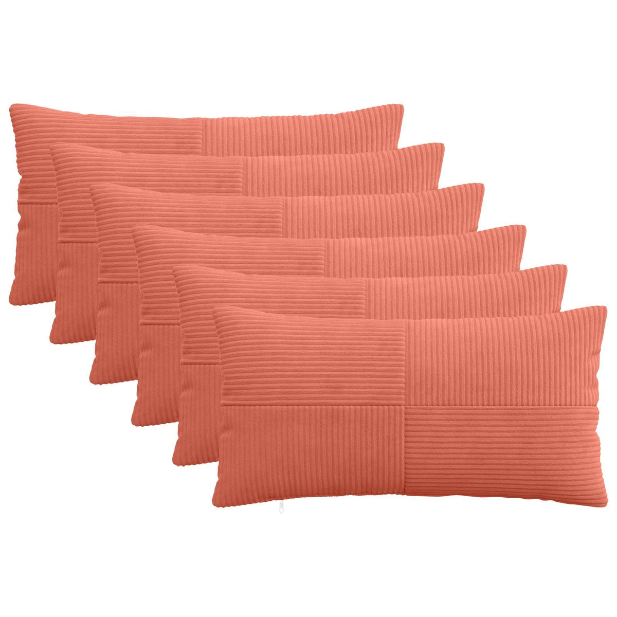 Presvlaka za jastuk 6 pcs ALMELO Crvena narančasta 40 x 80 cm