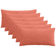 Presvlaka za jastuk 6 pcs ALMELO Crvena narančasta 40 x 80 cm