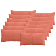 Presvlaka za jastuk 12 pcs ALMELO Crvena narančasta 40 x 80 cm