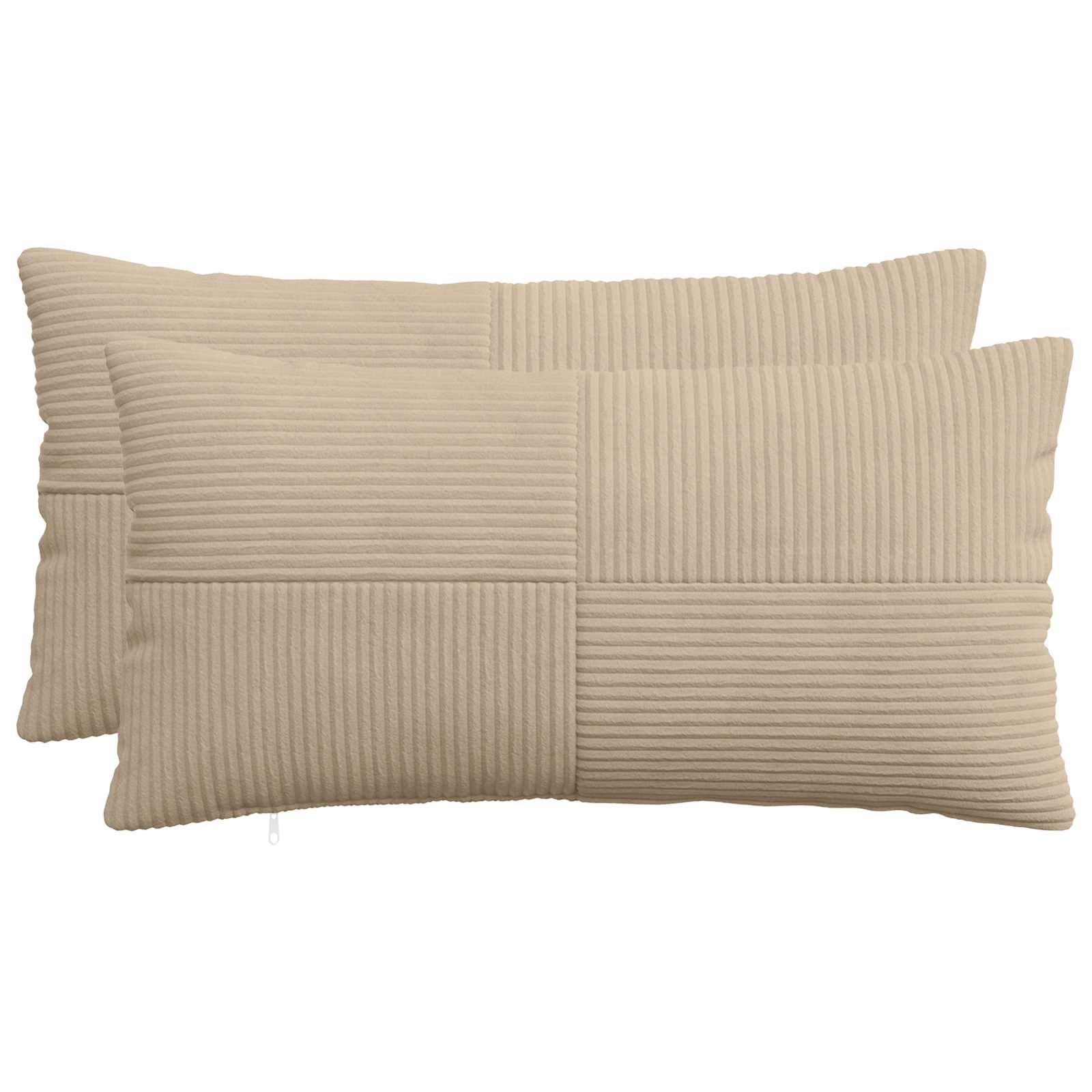 Presvlaka za jastuk 2 pcs ALMELO Sivosmeđa 40 x 80 cm Kord