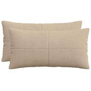 Presvlaka za jastuk 2 pcs ALMELO Sivosmeđa 40 x 80 cm Kord
