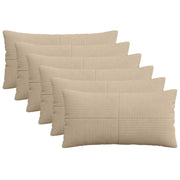 Presvlaka za jastuk 6 pcs ALMELO Sivosmeđa 40 x 80 cm Kord