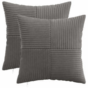 Presvlaka za jastuk 2 pcs ALMELO Tamnosiva 45 x 45 cm Kord