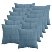 Presvlaka za jastuk 12 pcs ALMELO Plava 45 x 45 cm Kord