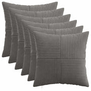 Presvlaka za jastuk 6 pcs ALMELO Tamnosiva 50 x 50 cm Kord
