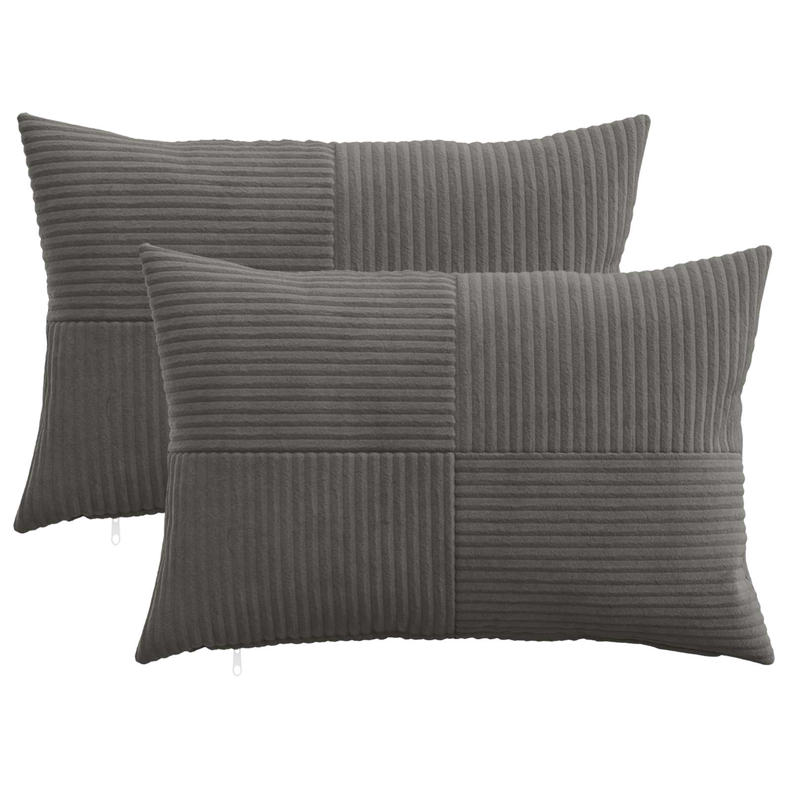 Presvlaka za jastuk 2 pcs ALMELO Tamnosiva 50 x 70 cm Kord