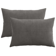 Presvlaka za jastuk 2 pcs ALMELO Tamnosiva 50 x 70 cm Kord