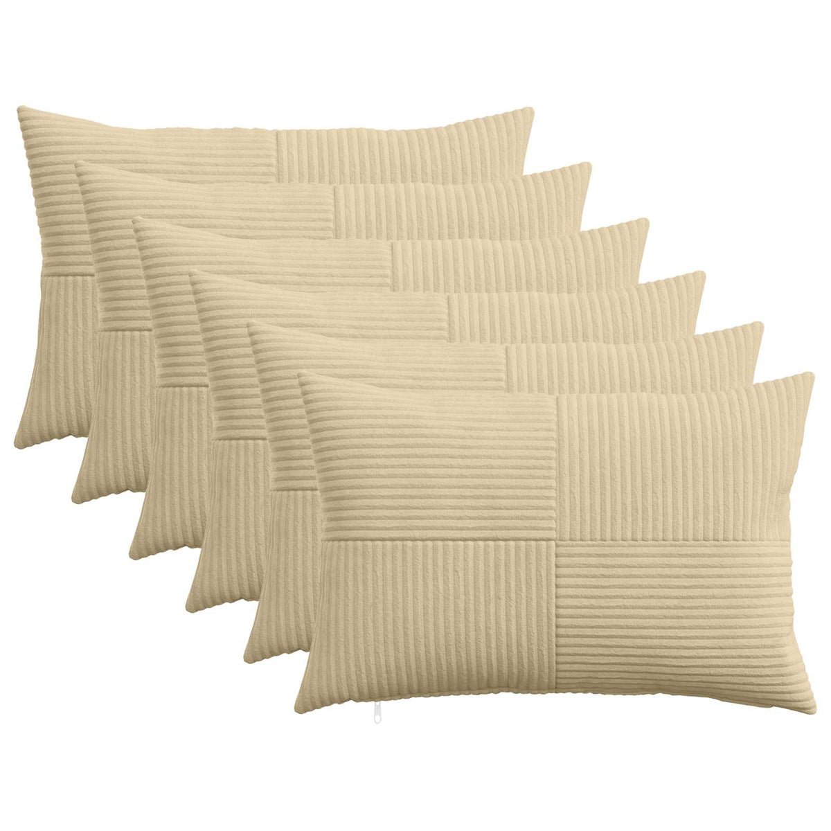 Presvlaka za jastuk 6 pcs ALMELO Siva zelena 50 x 70 cm Kord