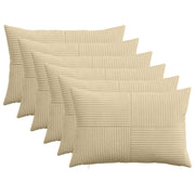 Presvlaka za jastuk 6 pcs ALMELO Siva zelena 50 x 70 cm Kord